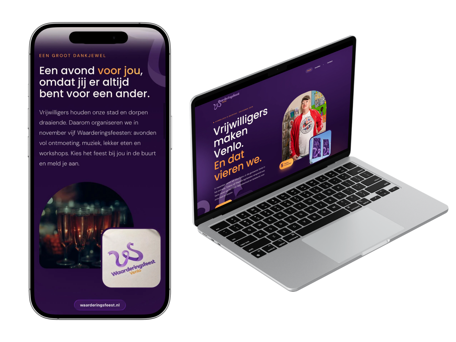 Mockup van Waarderingsfeest
