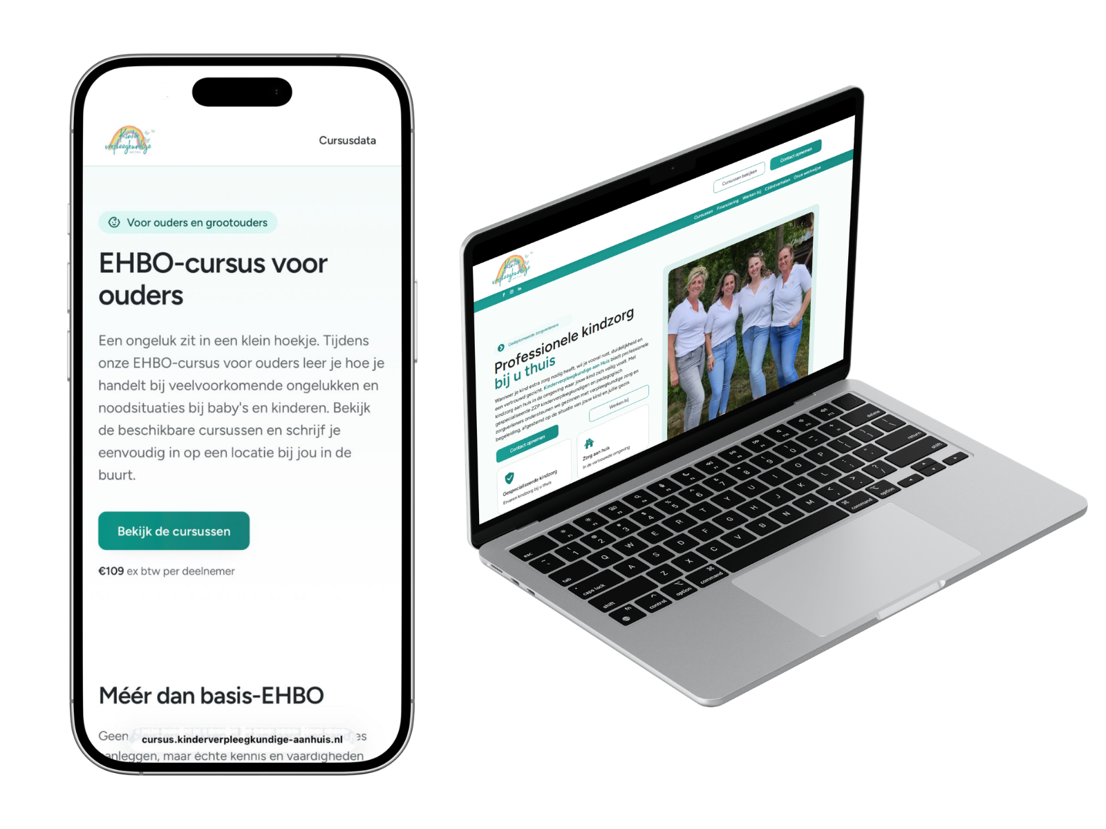 Mockup van Kinderverpleegkundige aan Huis